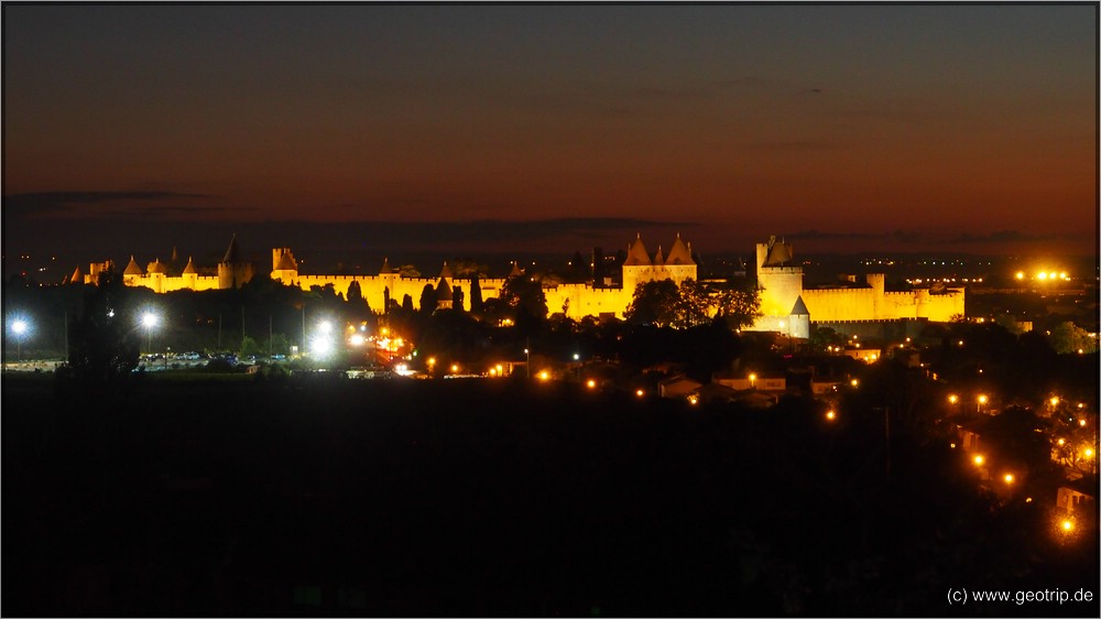 Carcassonne bei Nacht